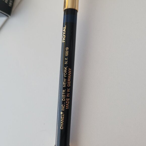 Chanel Crayon Smudge Eyeliner PENCIL BLEU ROYAL Full Size w Sharpener NO SMUDGER - Picture 5 of 10